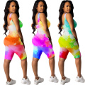 Summer Sportswear Sexy Vest Camouflage Monogram Jumpsuit